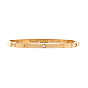 Cartier Small Love 6 Diamond Bracelet 18K Yellow Gold and Diamonds